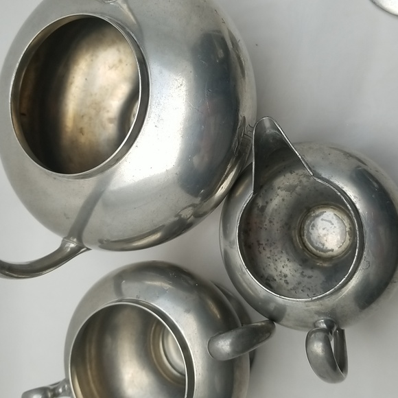 Art Deco Insico Pewter Tea Set - Picture 16 of 16